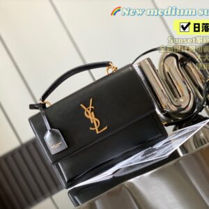 SUNSET MEDIUM TOP HANDLE IN SMOOTH LEATHER