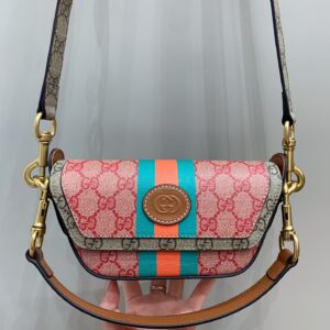 Mini Canvas GG Supreme Top-Handle Bag