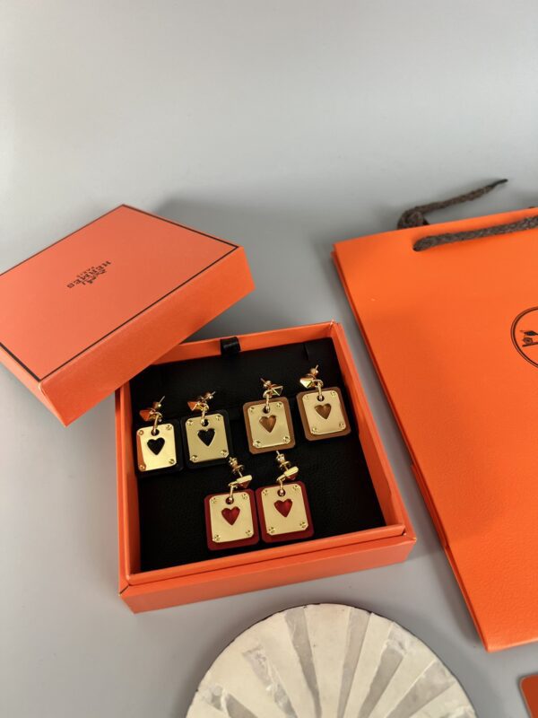 Hermes As de Coeur Earrings