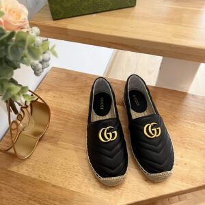 Gucci Pilar GG Matelassé Espadrille Flats