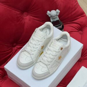 Dior Star Sneaker White Calfskin and Suede