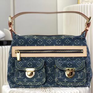 Louis Vuitton  Monogram Denim Baggy PM Blue