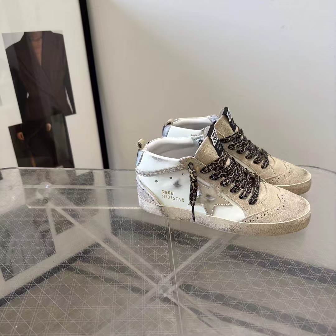 Golden Goose Mid Star crystal-detailed sneakers