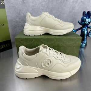 Gucci Women’s Rhyton sneaker in ivory leather
