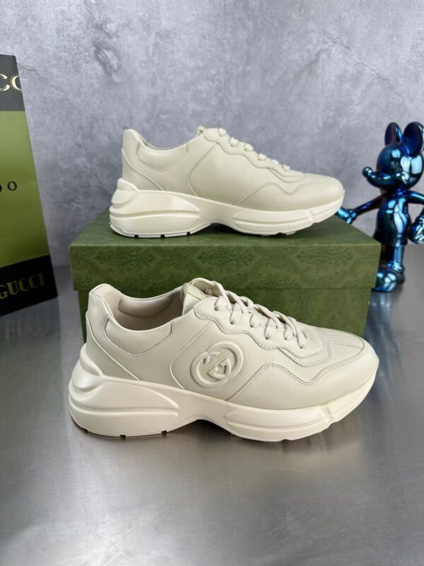 Gucci Women’s Rhyton sneaker in ivory leather