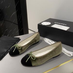 Chanel Suede Ballet Flats