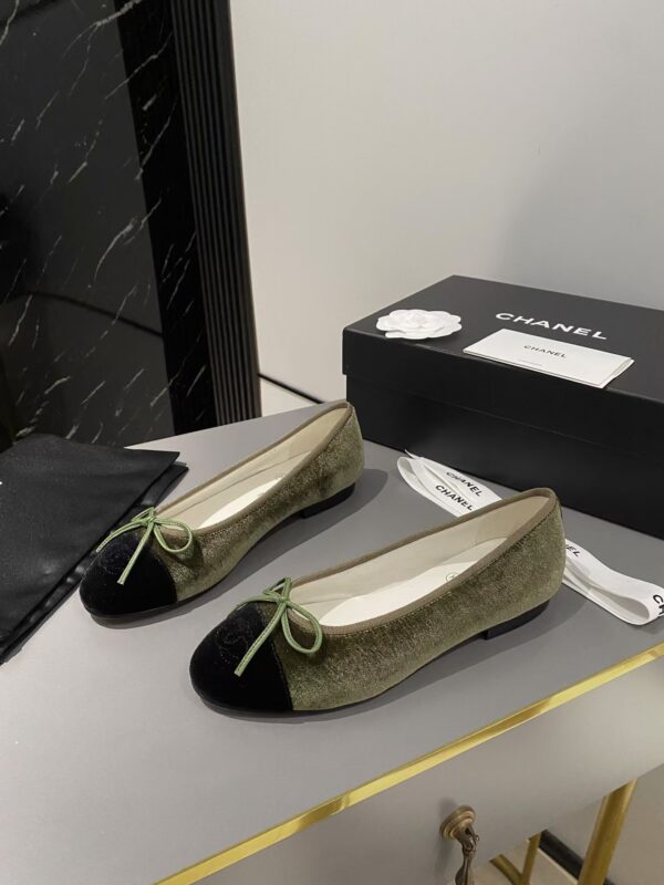Chanel Suede Ballet Flats