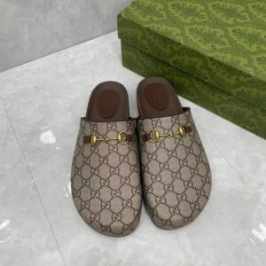 Gucci Women’s Horsebit Slipper in GG