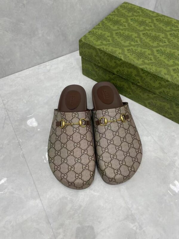 Gucci Women’s Horsebit Slipper in GG
